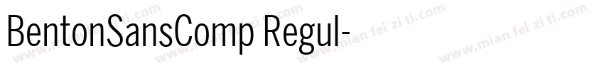 BentonSansComp Regul字体转换